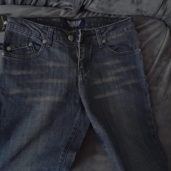 VIP Rock & Republic Faded Black Jeans, Size 26, 31 Inseam Bootcut New with Tags - Picture 9 of 14